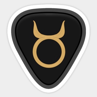 Taurus Guitar Pick Sticker